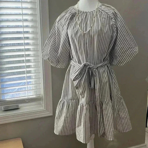 [XXL]MINKPINK  Aurora Cassia Striped Mini A-Line Dress - Picture 2 of 11